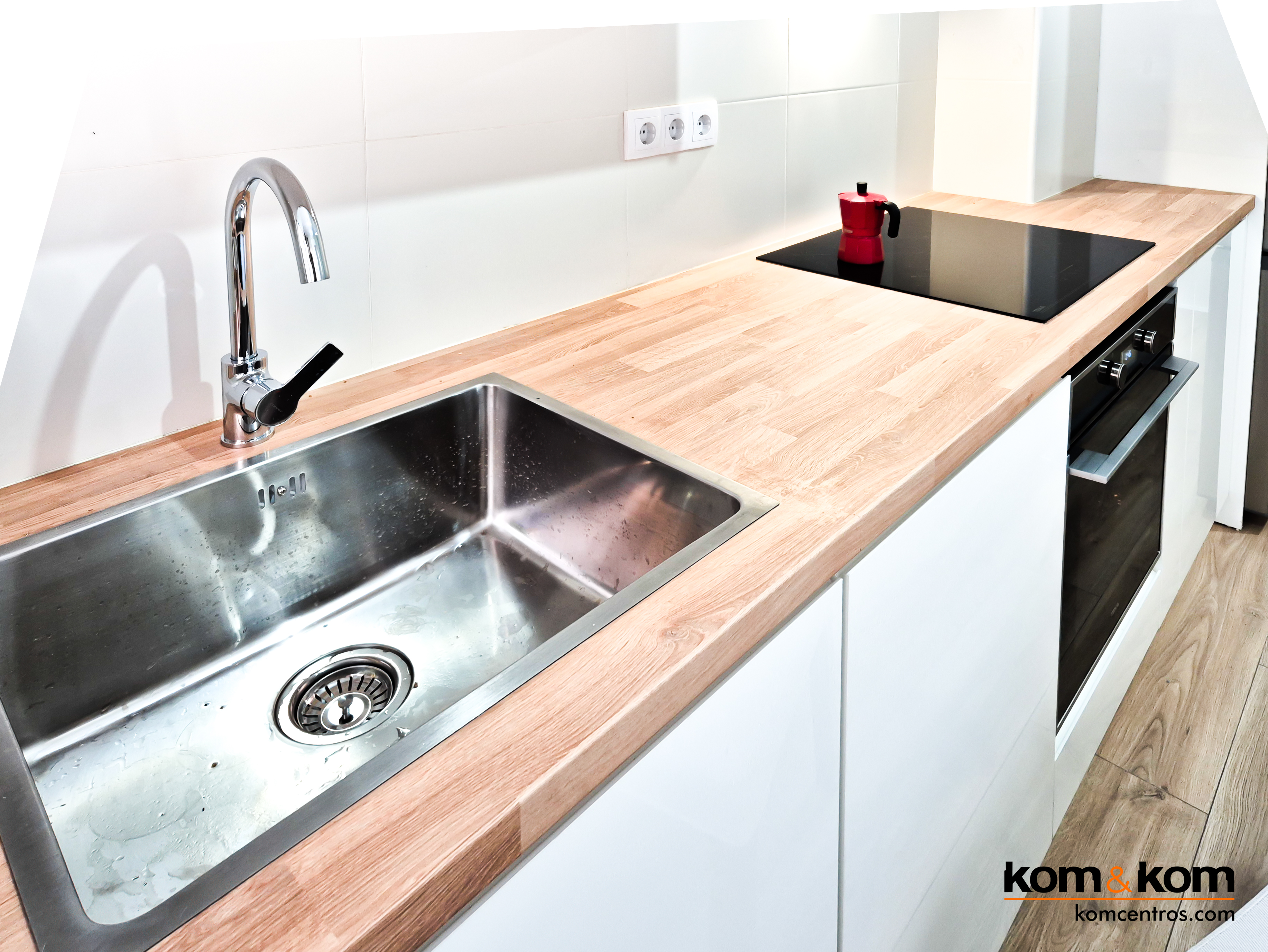 Encimera laminada efecto madera Alvic